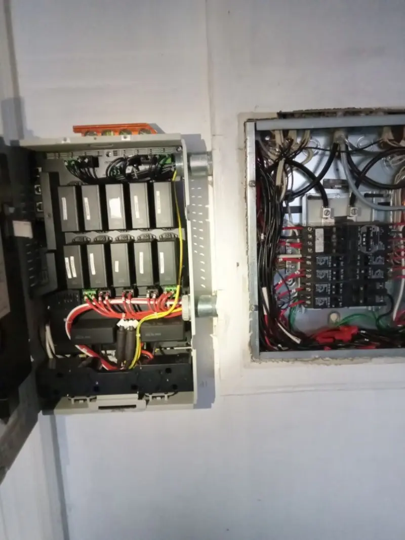 Electrical panel upgrade completed for Security Camera Wiring in Ogden